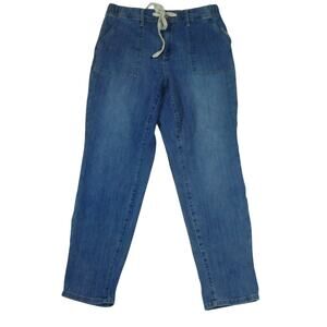 JUDY BLUE Women's Denim Jeans JB88496 Draw String 14W Patch Pockets